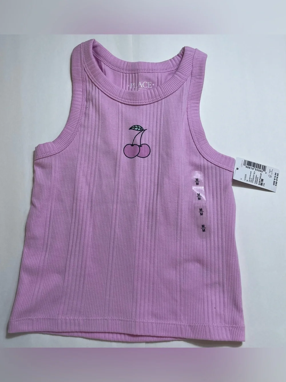 BUNDLE The children’s place girls’ Graphic Ribbed Tank Top and Ribbed Tee NWT